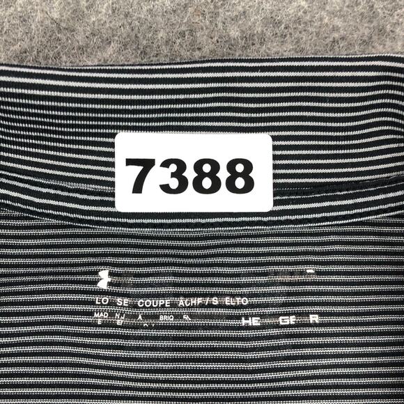 Under Armour Dallas Stars Mens 1/4 Zip Pullover Large Gray Striped Heat Gear - Picture 10 of 10